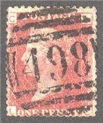 Great Britain Scott 33 Used Plate 127 - LC
